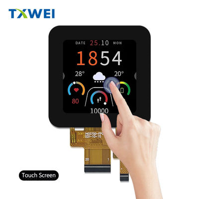 1.54 بوصة شاشة TFT مربعة 240 X 240 دقة 400nits شاشة لمسة سعة