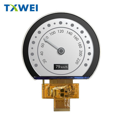 تخصيص 3.54- بوصة 640 * 800 دائرية عالية السطوع لوحة أجهزة المركبات ذات العجلتين شاشة عرض LCD TFT