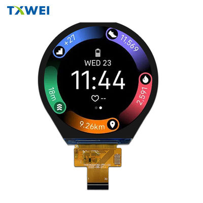 3.4 بوصة دائرية كاملة الألوان شاشة عرض TFT LCD شاشة لمسة مخصصة