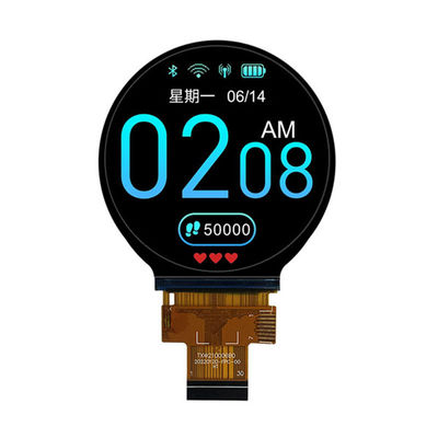 2.1-بوصة TFT وحدة عرض LCD دائرية تخصيص ساعة ذكية دائرية شاشة LCD