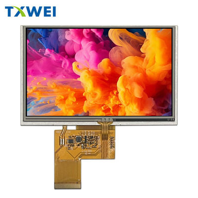 5 بوصة التحكم الصناعي السيارة مثبتة شاشة لمسة سعة واجهة RGB 800x480 دقة