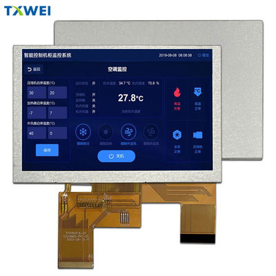 5.0 بوصة شاشة LCD 800 * 480 دقة واجهة RGB التحكم الصناعي شاشة LCD الطبية