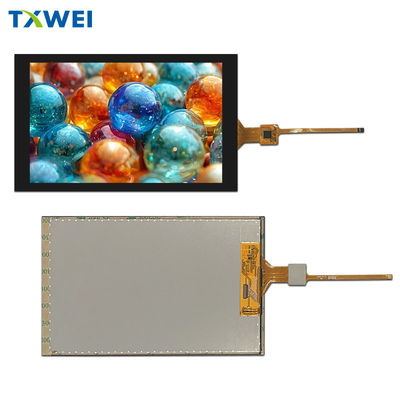 شاشة LCD TFT بسعة 7 بوصات 800 * 1280 سطوع 350cd / m2 لوحة عرض مراقبة الوصول الأمنية