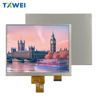 شاشة LCD TFT 8 بوصة 1024 * 768 عرض LVDS عرض كامل لوحة العرض الطبي للتحكم الصناعي