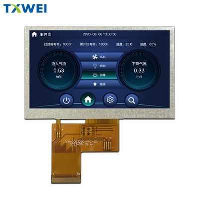 4.3 بوصة 480 * 272 لوحة عرض طبية صناعية شاشة عرض LCD واجهة RGB