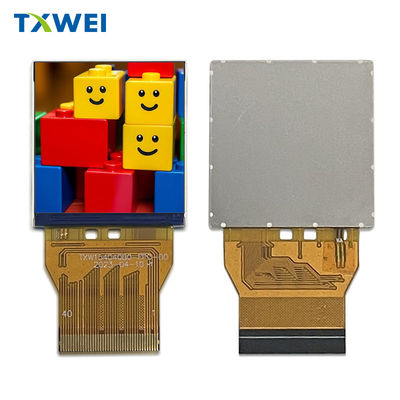 1.54 بوصة 320 * 320 تلسكوب مربع ساعة شاشة عرض LCD مع 60mA التيار الضوء الخلفي و RGB 18 بيت واجهة