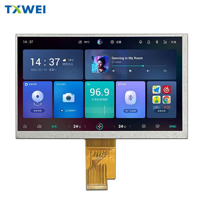 شاشة LCD للملاحة للسيارات 7 بوصات 1024 * 600 سطوع 450cd / m2 لوحة أدوات الدراجات النارية