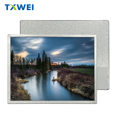 شاشة LCD عالية اللون عالية السطوع قابلة لللمس 10.4 بوصة 1024 * 768 LVDS درجة حرارة واسعة